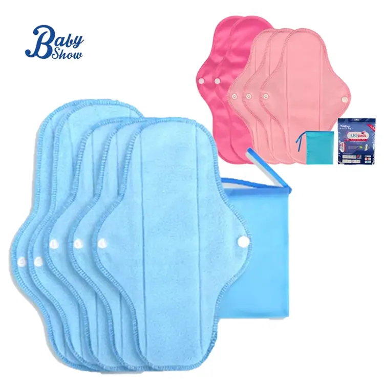 Reusable menstrual pad set · 6 pieces