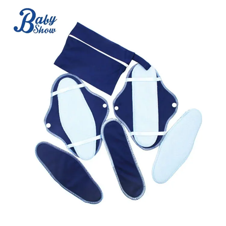 Fleece reusable menstrual pad set