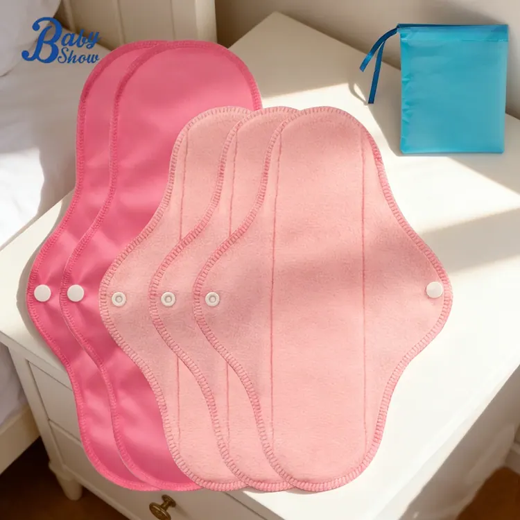Reusable menstrual pad set · 6 pieces