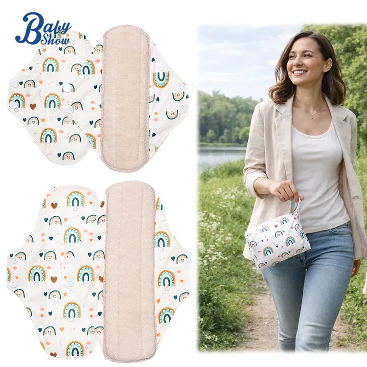 Cotton reusable menstrual pad set