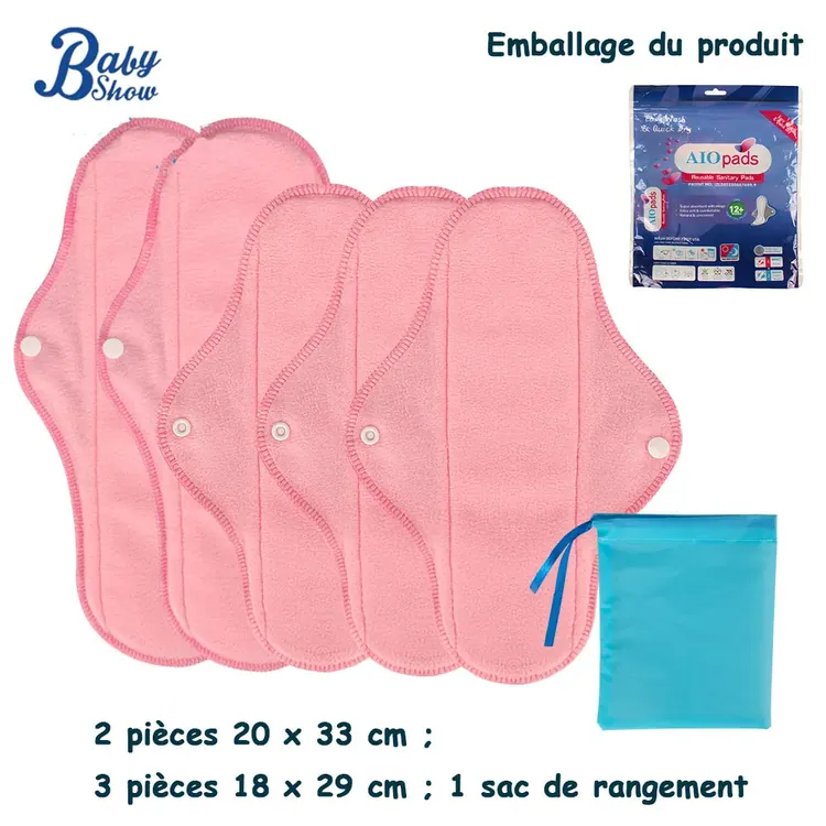 Reusable menstrual pads · 6 pieces