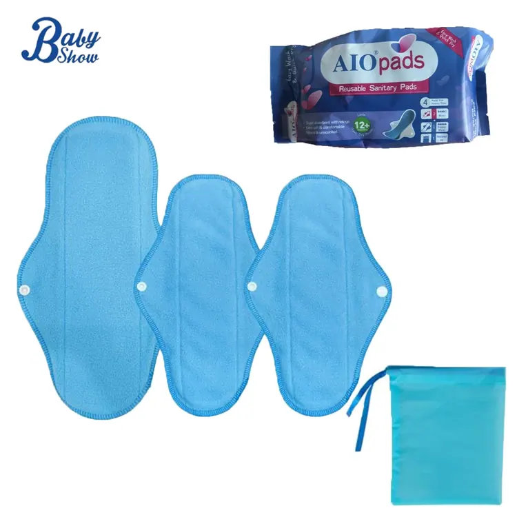 Fleece reusable menstrual pad set · 4 pieces