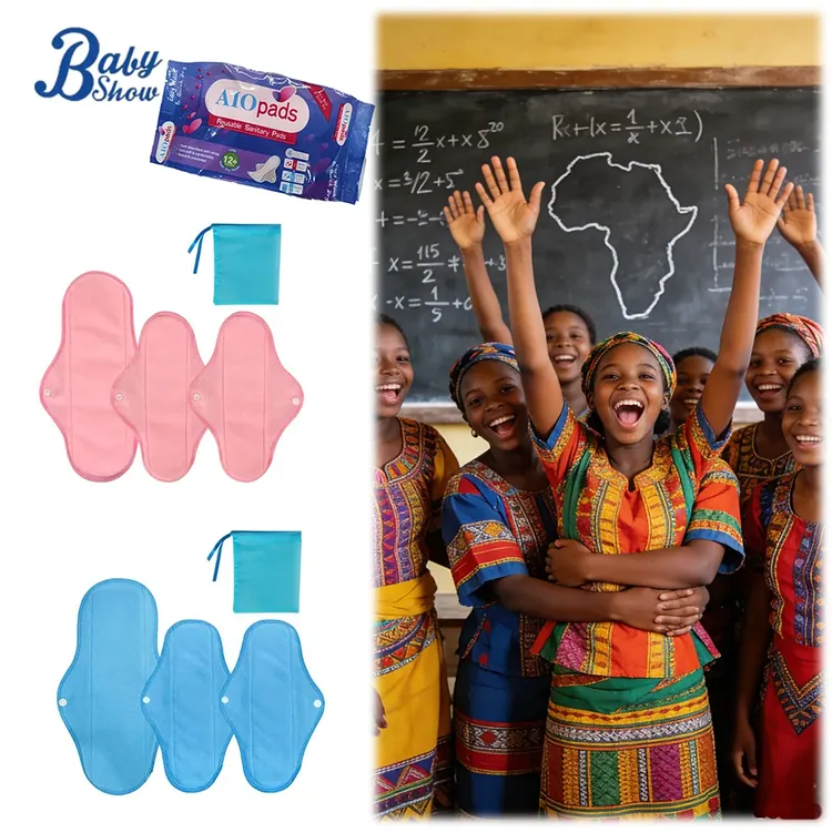 Fleece reusable menstrual pad set · 4 pieces